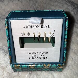 Addison Blvd Gold and Silver Earrings Set